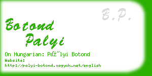 botond palyi business card